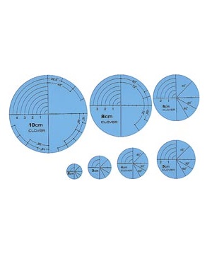 Circular Template for Drawing Quilting Lines