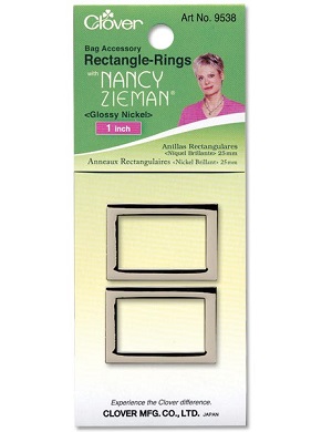Rectangle-Rings 1 inch (25mm) Nickel