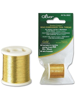 Kantan Couture Bead Embroidery Tool Thread Gold