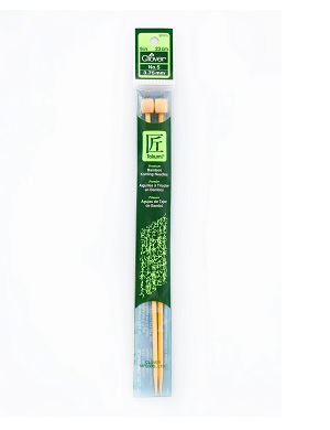 Takumi Single Pointed Bamboo Knitting Needles - 23cm x 5.0mm