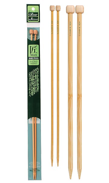 Takumi Single Pointed Bamboo Knitting Needles - 33cm x 3.25mm