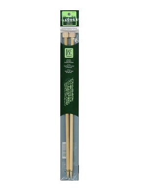 Takumi Single Pointed Bamboo Knitting Needles - 33cm x 8.0mm