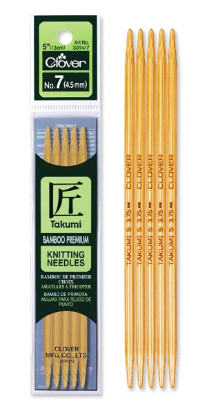 Takumi Double Pointed Bamboo Knitting Needles - 16cm x 2.25mm
