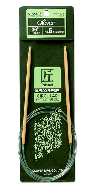 Takumi Bamboo Circular Knitting Needles 100cm x 10.0mm
