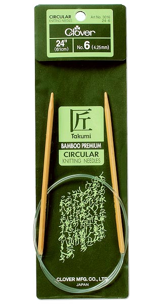 Takumi Bamboo Circular Knitting Needles 60cm x 3.0mm