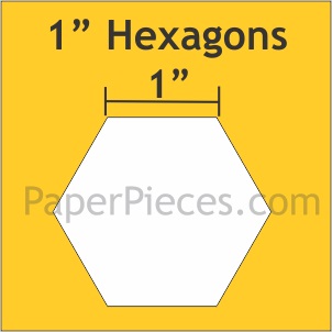 1.0 inch Hexagon Templates (100 pieces)